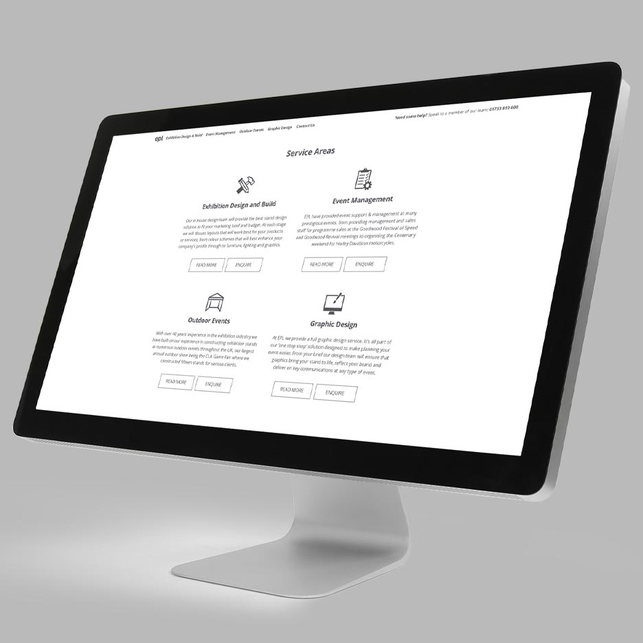 EPL Desktop Website Design