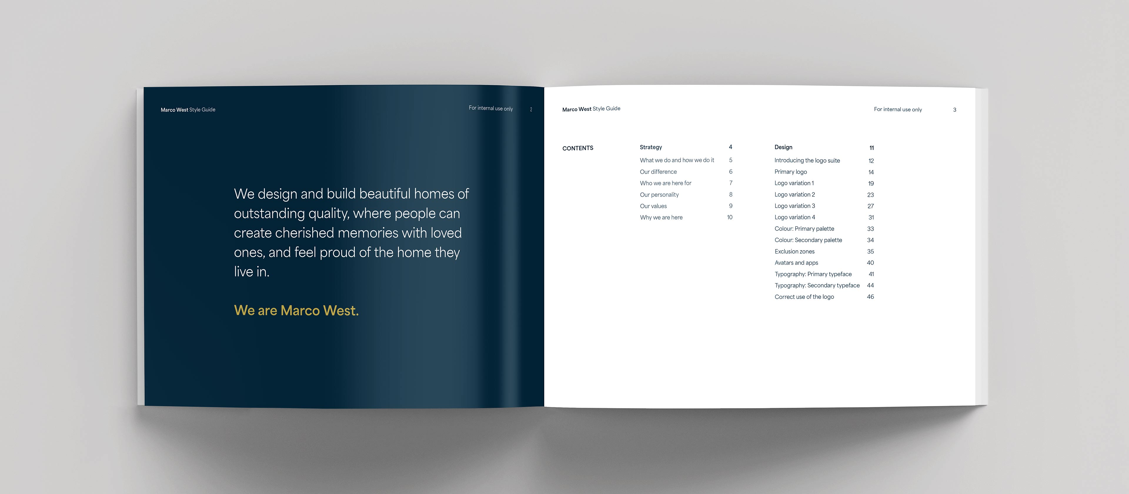 Marco West Brand Style Guide by Sensation Creative
