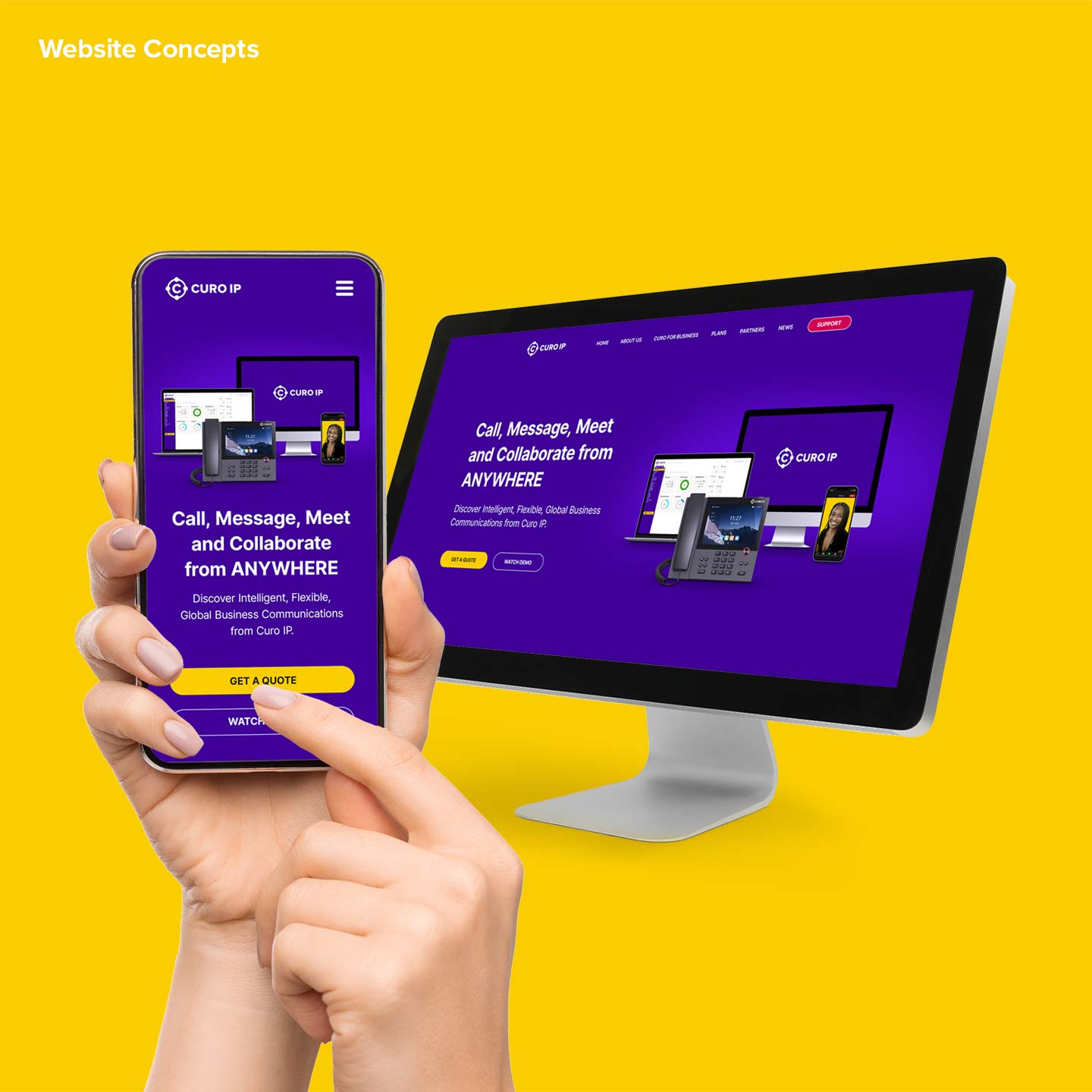Curo IP Website Design by Sensation Creative