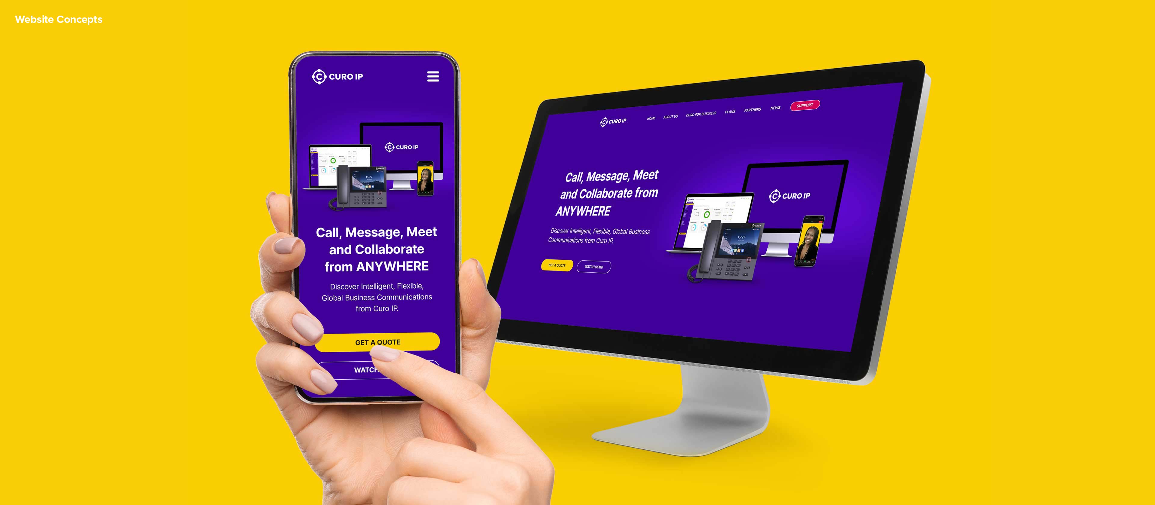 Curo IP Website Design by Sensation Creative