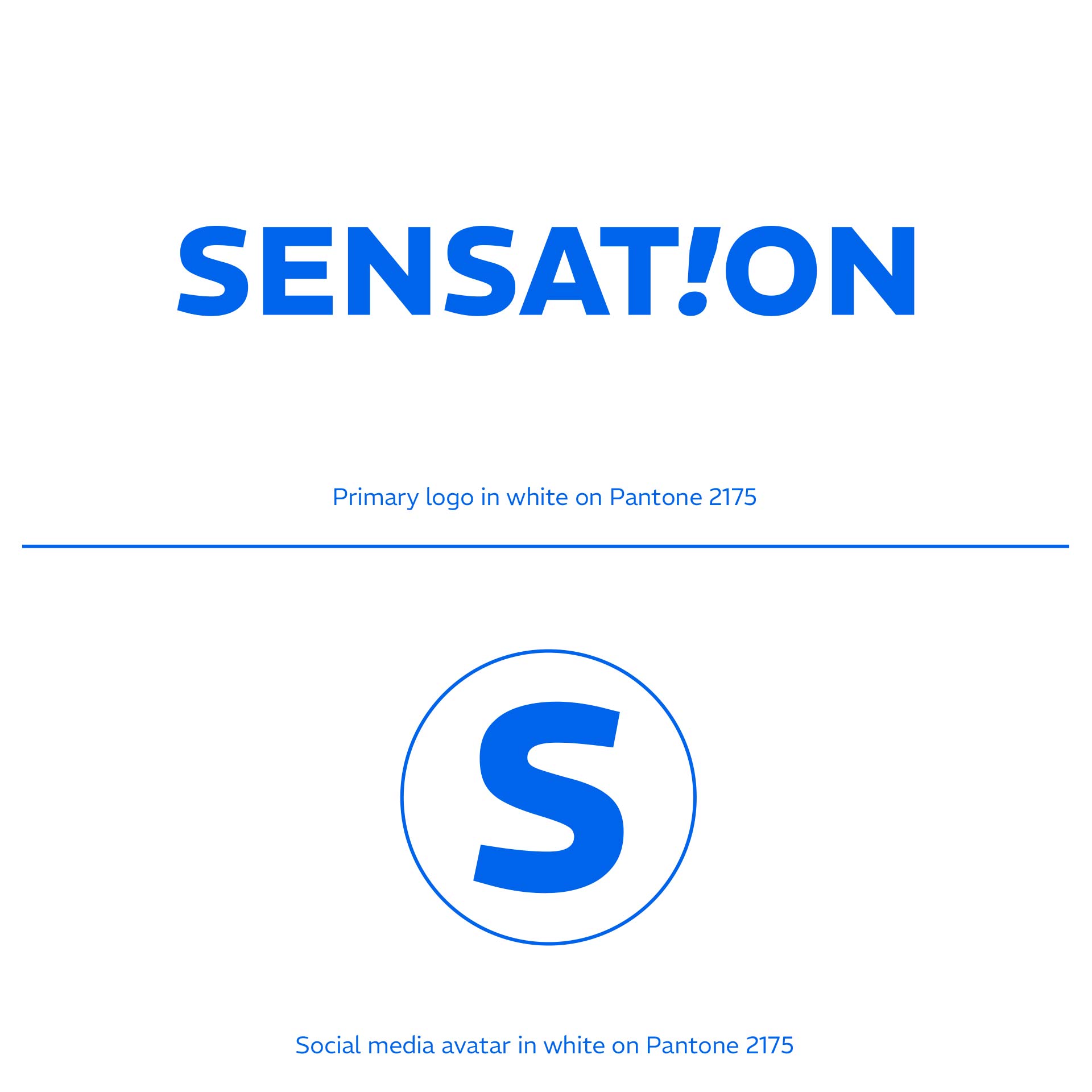 The Sensation Logo on White